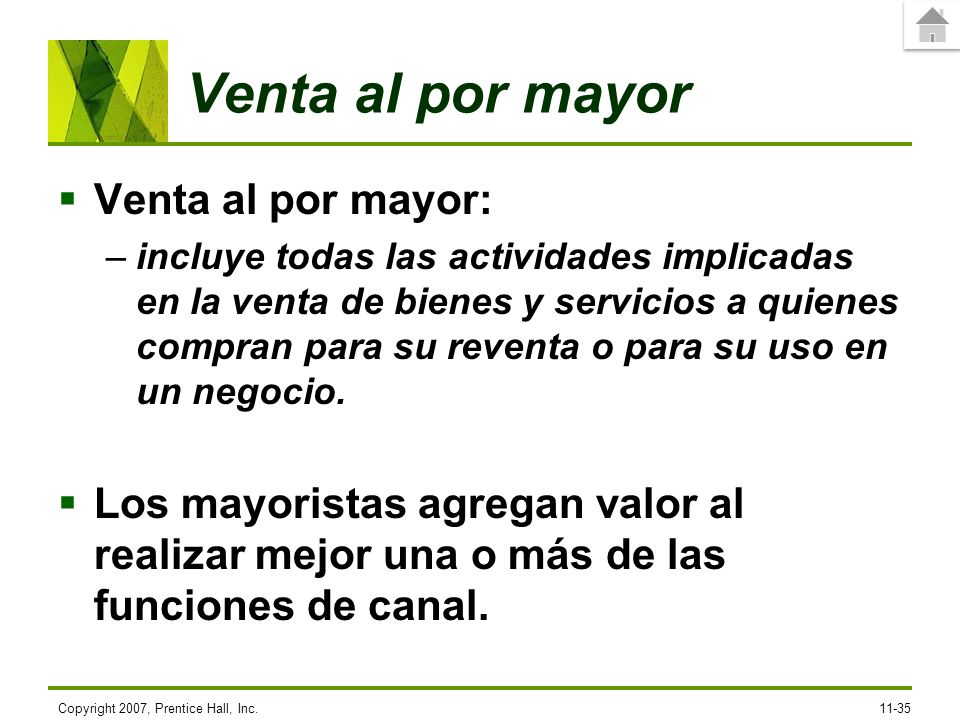 Venta al por mayor Venta al por mayor: