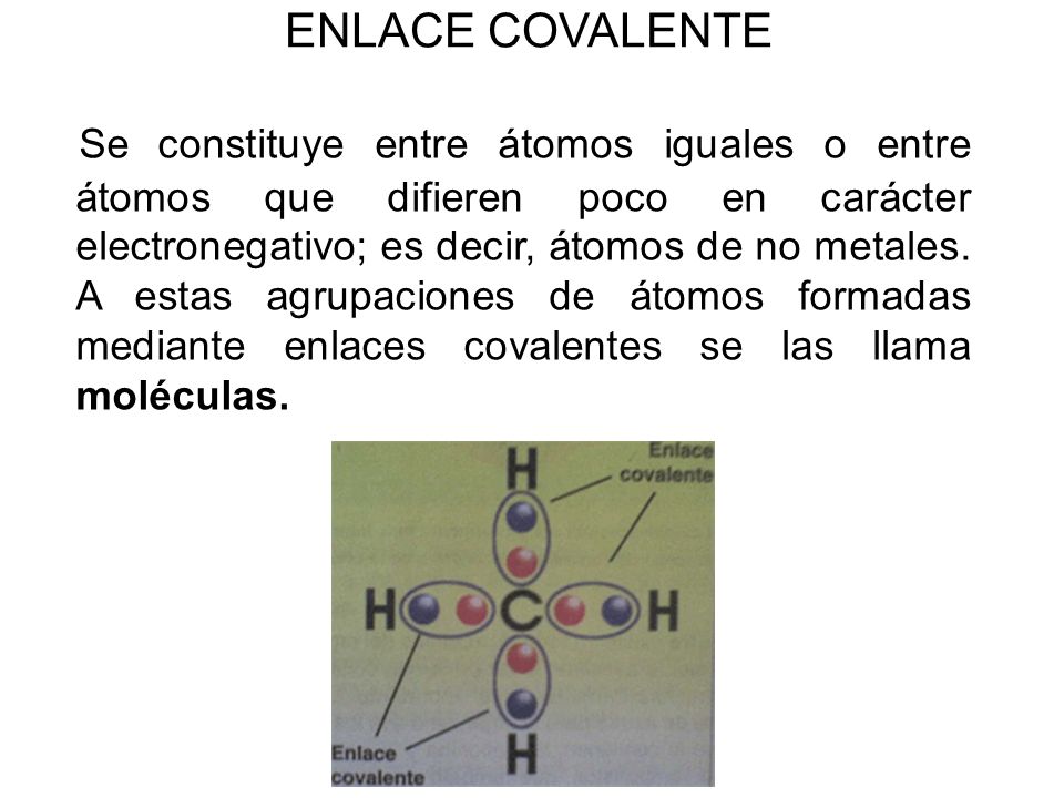 ENLACE COVALENTE