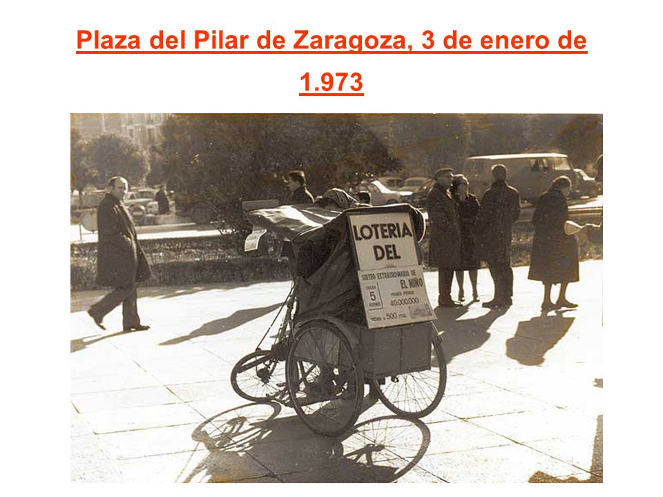 Plaza del Pilar de Zaragoza, 3 de enero de 1.973