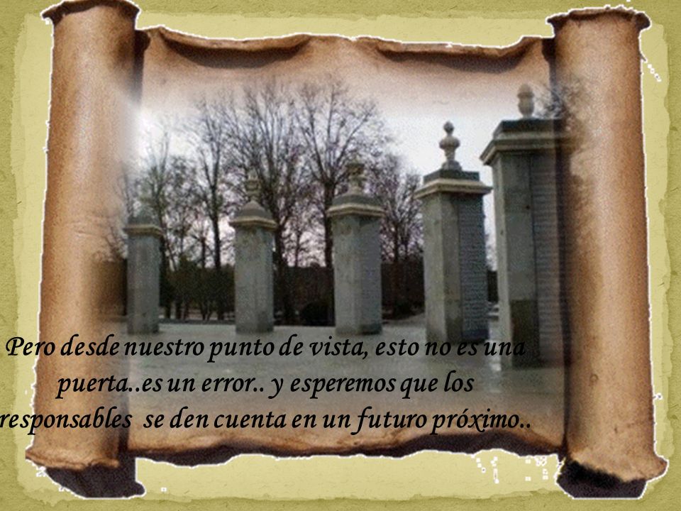 Pero desde nuestro punto de vista, esto no es una puerta. es un error