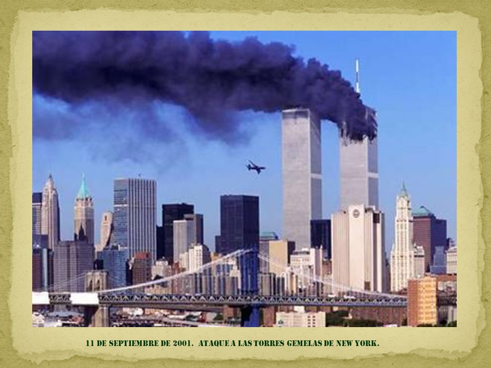 11 DE SEPTIEMBRE DE Ataque a las Torres Gemelas de NEW YORK.