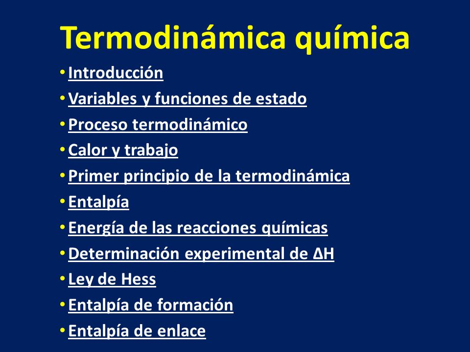 Termodinámica química