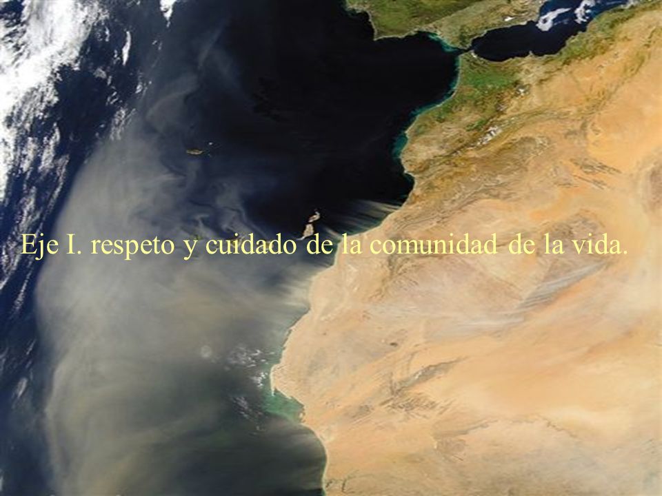 Eje I. respeto y cuidado de la comunidad de la vida.