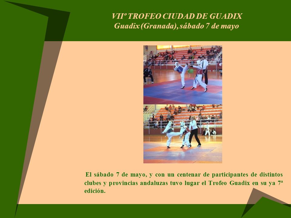 VIIº TROFEO CIUDAD DE GUADIX Guadix (Granada), sábado 7 de mayo