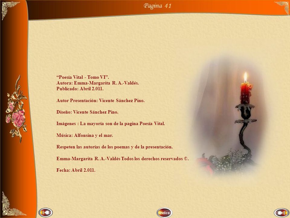 41 Poesía Vital - Tomo VI . Autora: Emma-Margarita R. A.-Valdés.