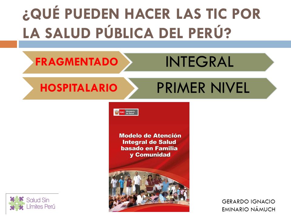 ¿QUÉ PUEDEN HACER LAS TIC POR LA SALUD PÚBLICA DEL PERÚ