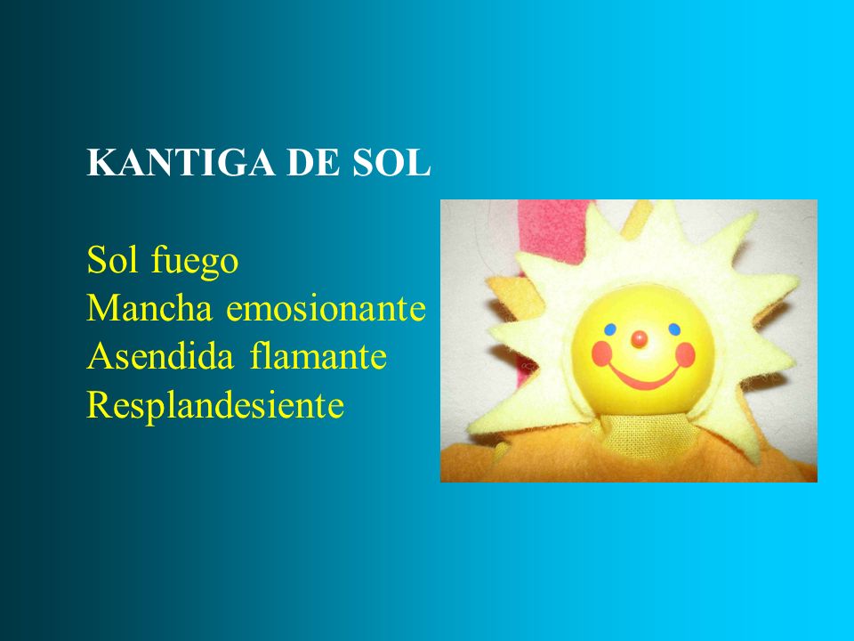 KANTIGA DE SOL Sol fuego Mancha emosionante Asendida flamante Resplandesiente
