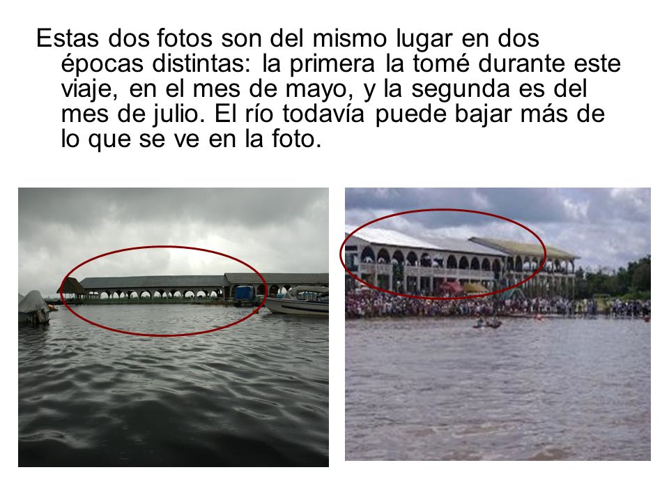 Estas dos fotos son del mismo lugar en dos épocas distintas: la primera la tomé durante este viaje, en el mes de mayo, y la segunda es del mes de julio.