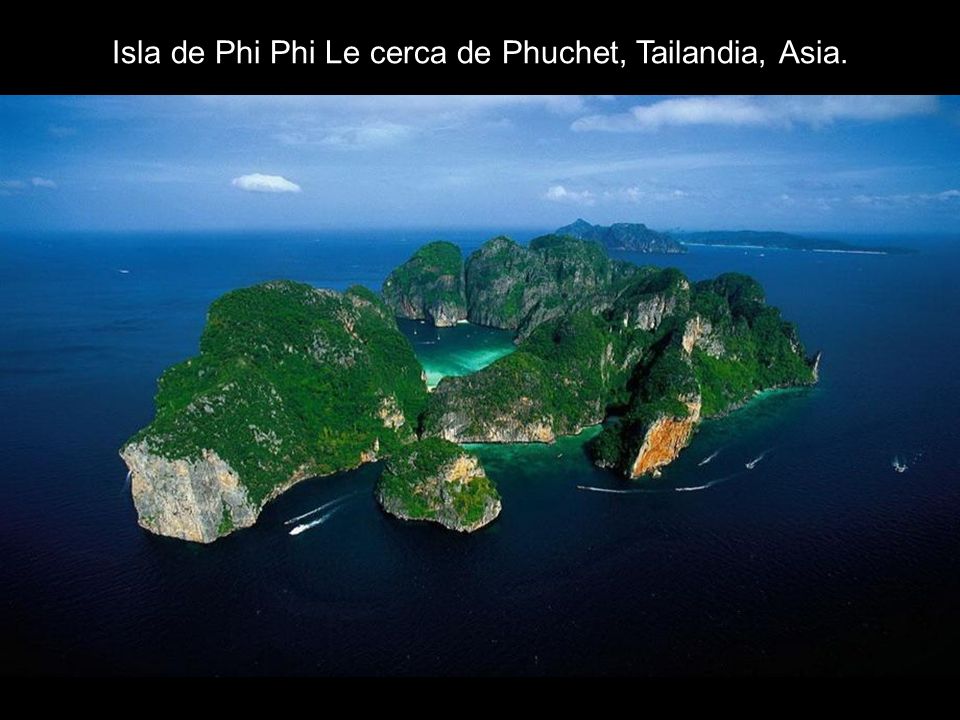 Isla de Phi Phi Le cerca de Phuchet, Tailandia, Asia.