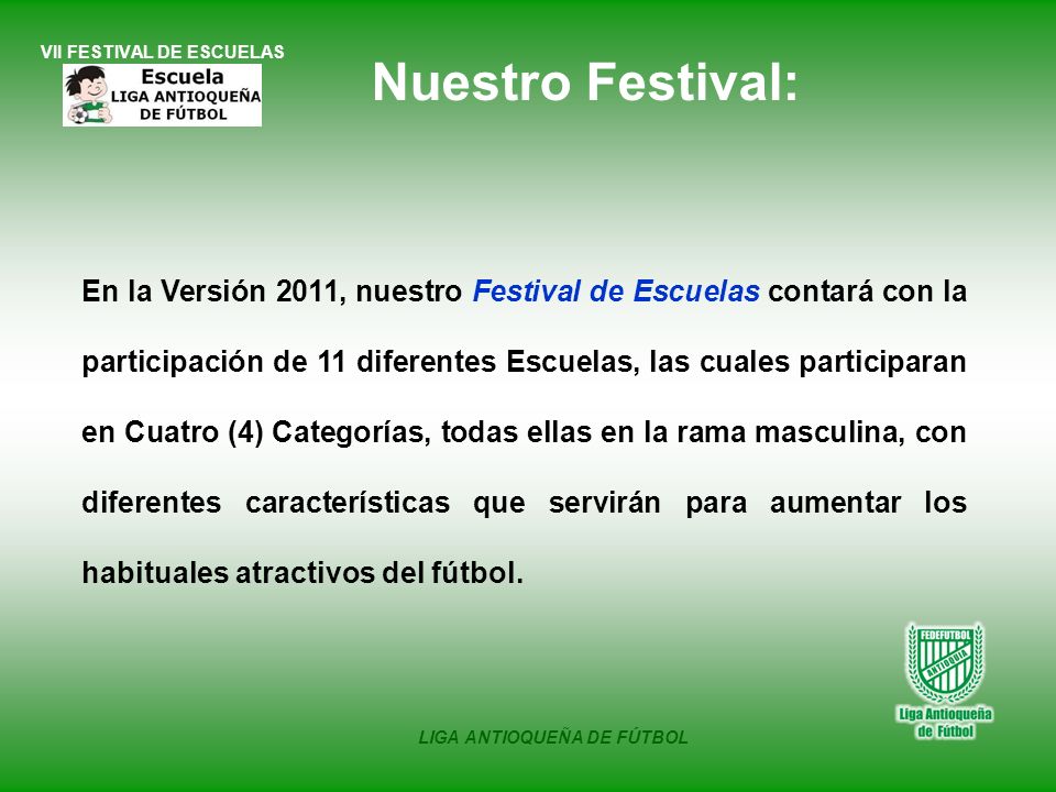 VII FESTIVAL DE ESCUELAS
