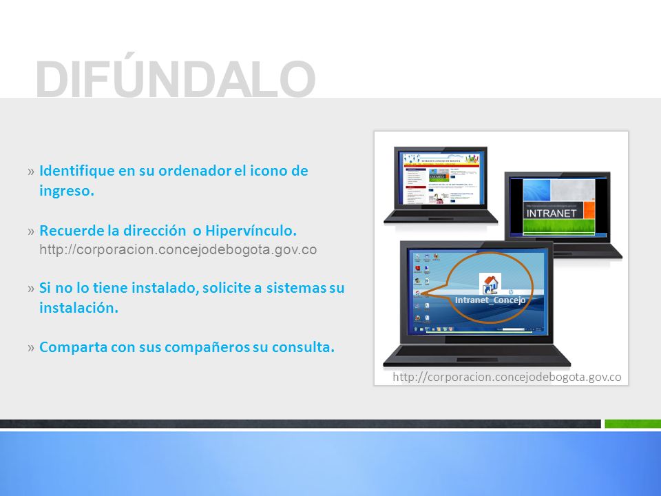 DIFÚNDALO Identifique en su ordenador el icono de ingreso.