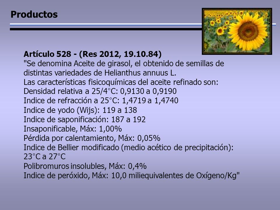 Productos Artículo (Res 2012, )