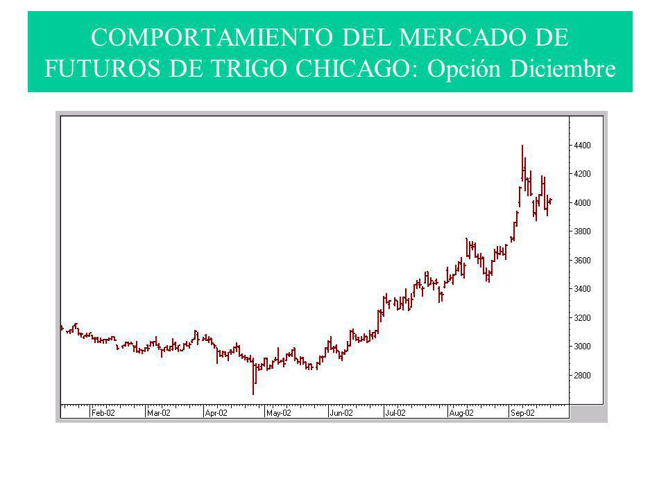 COMPORTAMIENTO DEL MERCADO DE FUTUROS DE TRIGO CHICAGO: Opción Diciembre