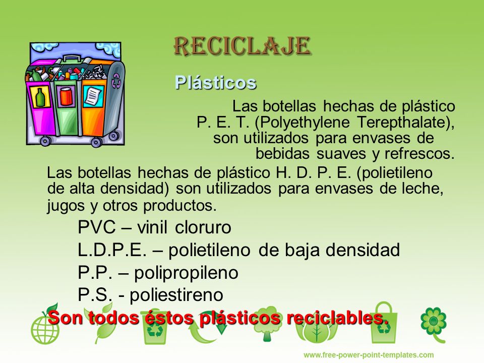 Reciclaje Plásticos.