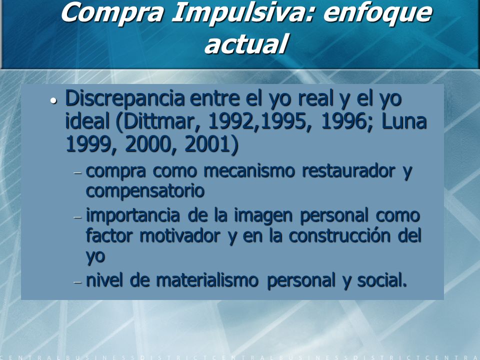 Compra Impulsiva: enfoque actual