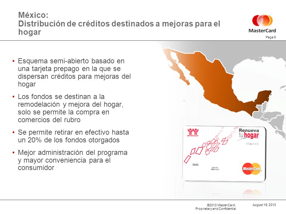 México: Distribución de créditos destinados a mejoras para el hogar