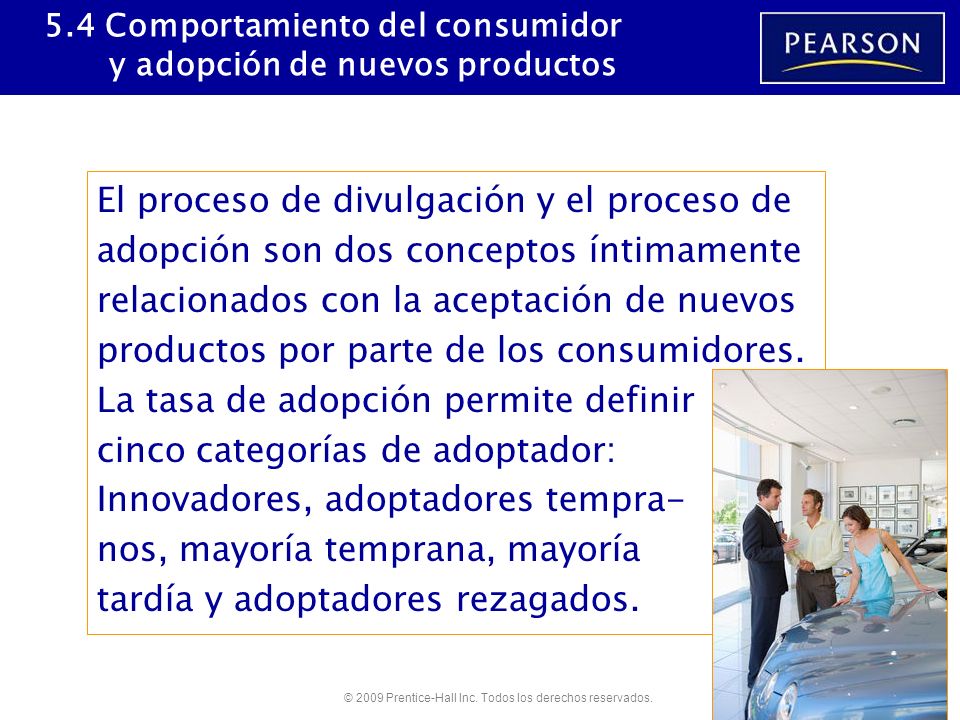 5.4 Comportamiento del consumidor y adopción de nuevos productos