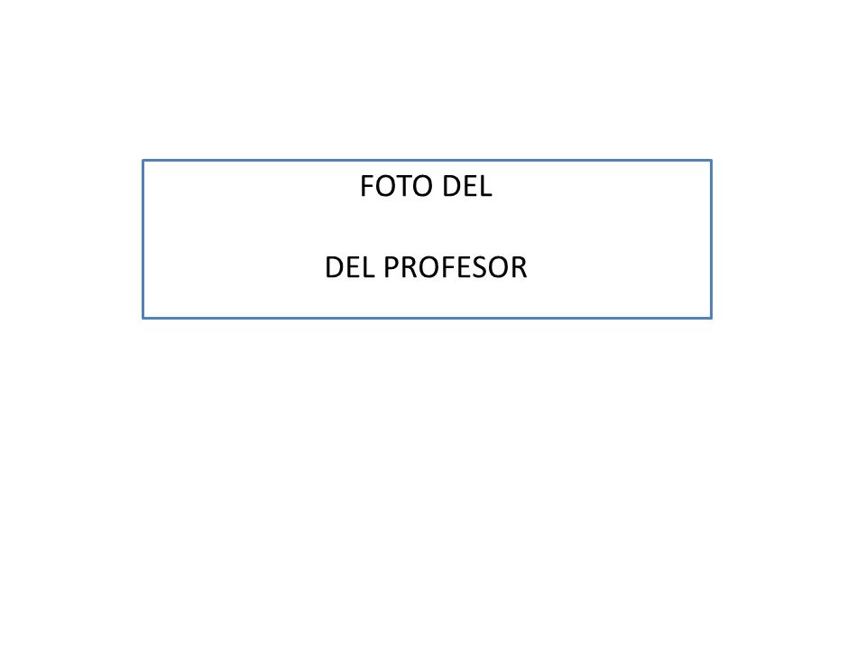 FOTO DEL DEL PROFESOR