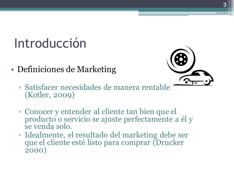 Introducción Definiciones de Marketing