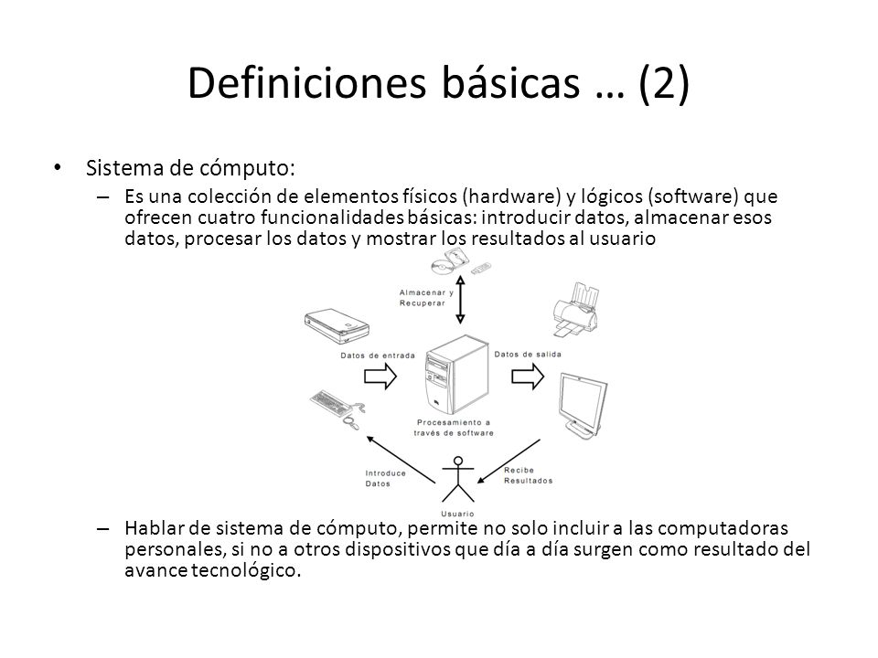 Definiciones básicas … (2)