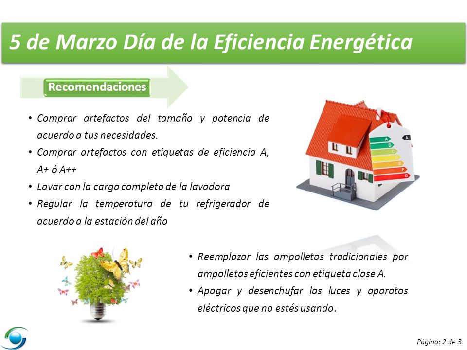 5 de Marzo Día de la Eficiencia Energética