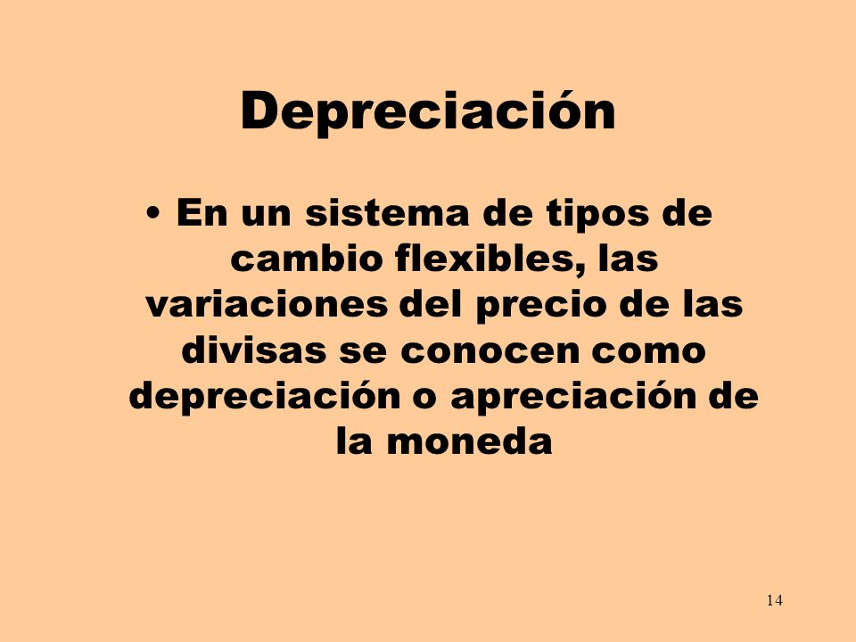 Depreciación