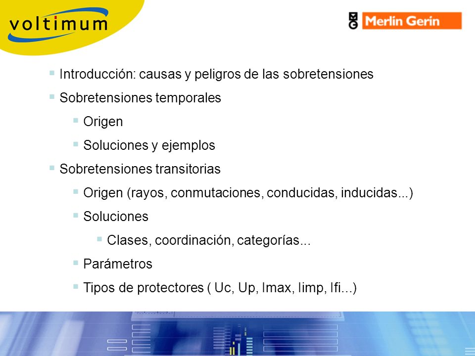 Introducción: causas y peligros de las sobretensiones