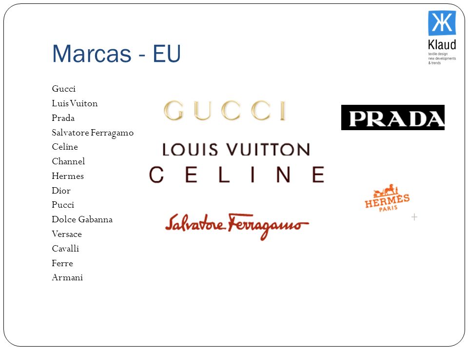 Marcas - EU Gucci Luis Vuiton Prada Salvatore Ferragamo Celine Channel
