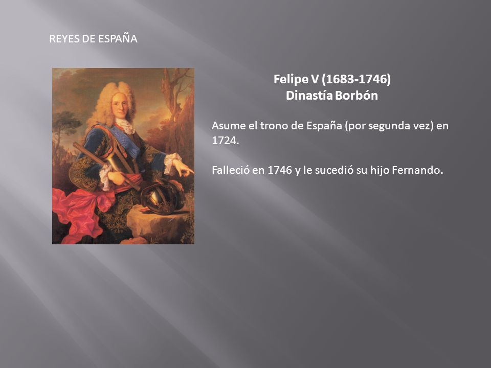 Felipe V ( ) Dinastía Borbón