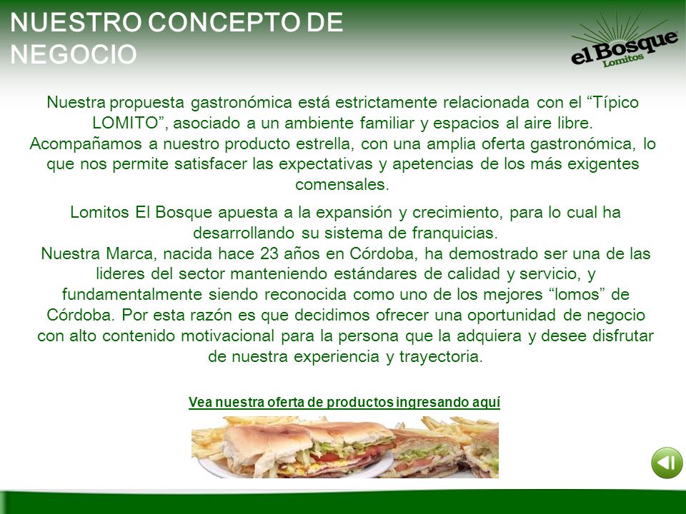 Vea nuestra oferta de productos ingresando aquí