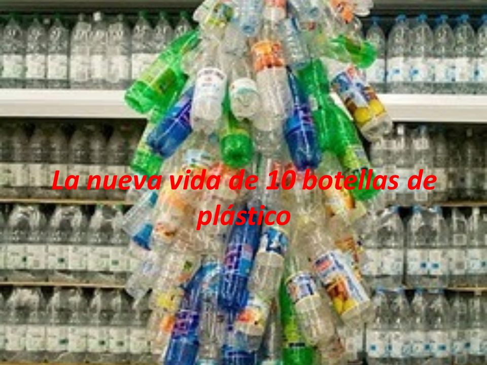 La nueva vida de 10 botellas de plástico