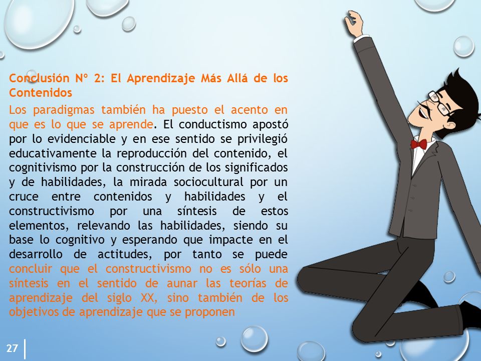 Conclusión Nº 2: El Aprendizaje Más Allá de los Contenidos