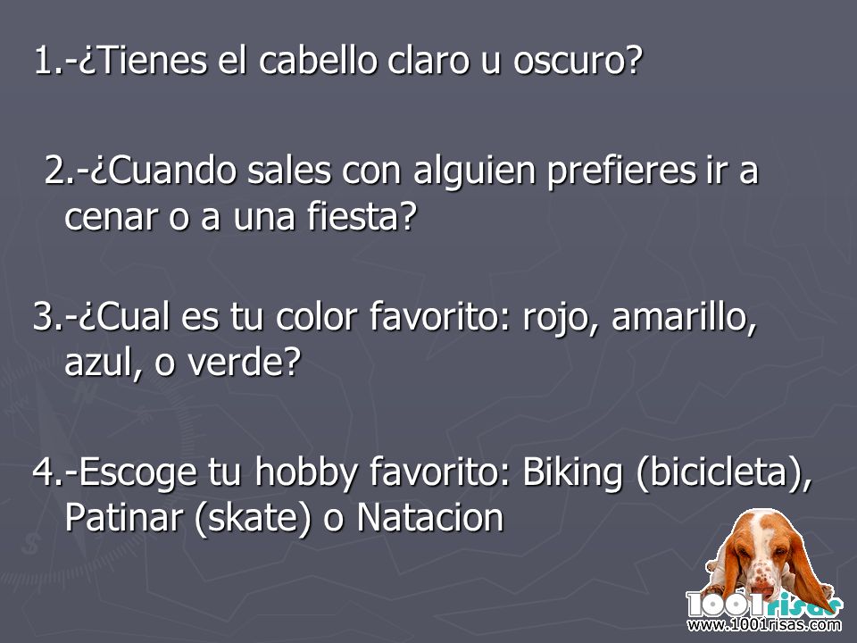 1.-¿Tienes el cabello claro u oscuro