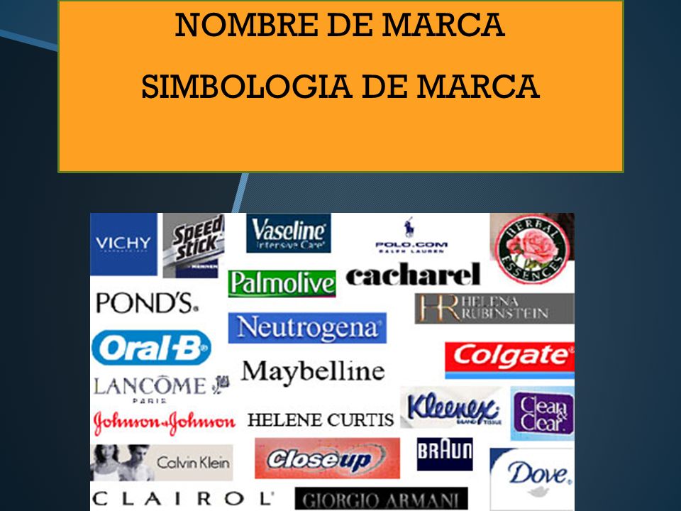 NOMBRE DE MARCA SIMBOLOGIA DE MARCA