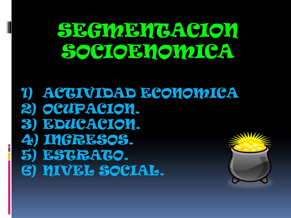 SEGMENTACION SOCIOENOMICA