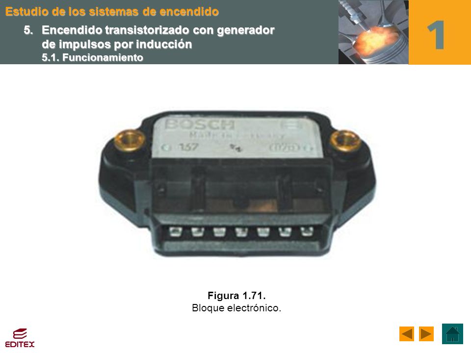 5. Encendido transistorizado con generador de impulsos por inducción