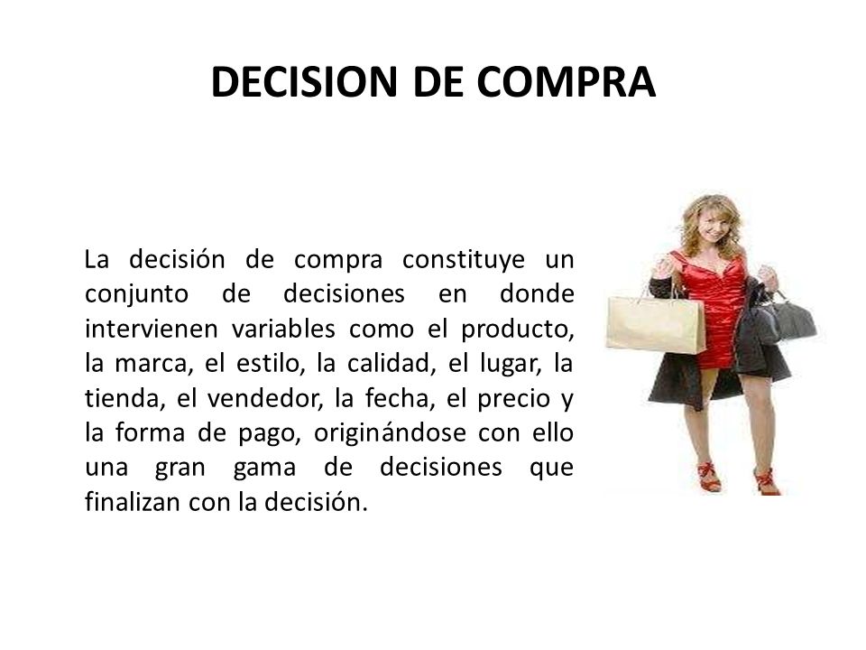 DECISION DE COMPRA