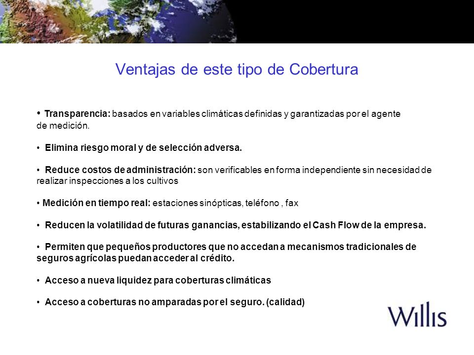 Ventajas de este tipo de Cobertura