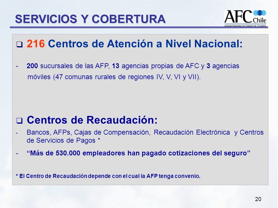 SERVICIOS Y COBERTURA 216 Centros de Atención a Nivel Nacional: