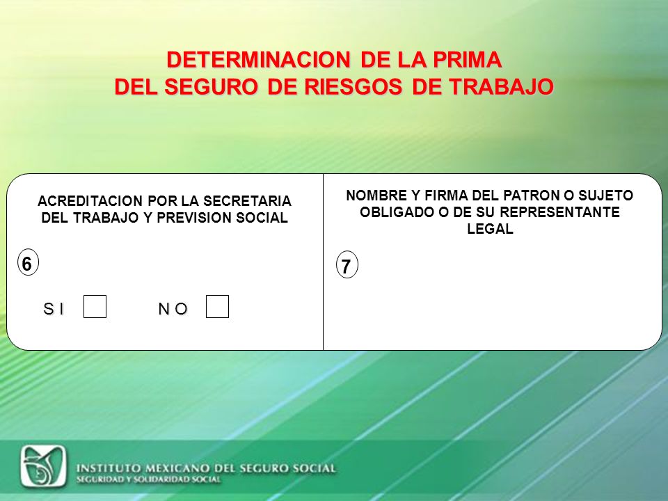 DETERMINACION DE LA PRIMA DEL SEGURO DE RIESGOS DE TRABAJO