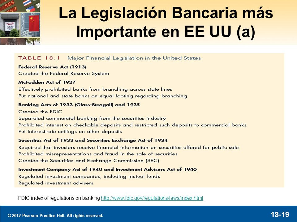 La Legislación Bancaria más Importante en EE UU (b)