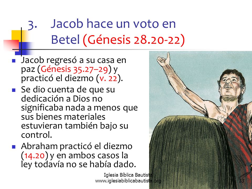 Jacob hace un voto en Betel (Génesis )