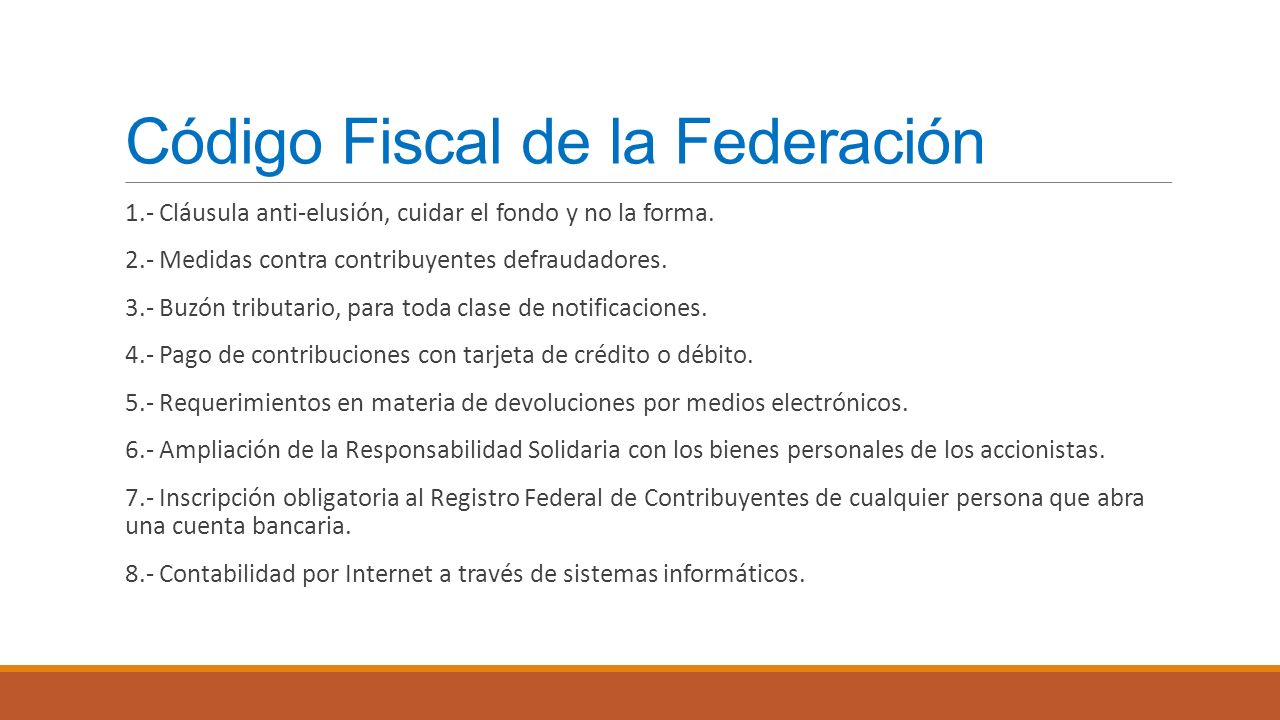 Código Fiscal de la Federación