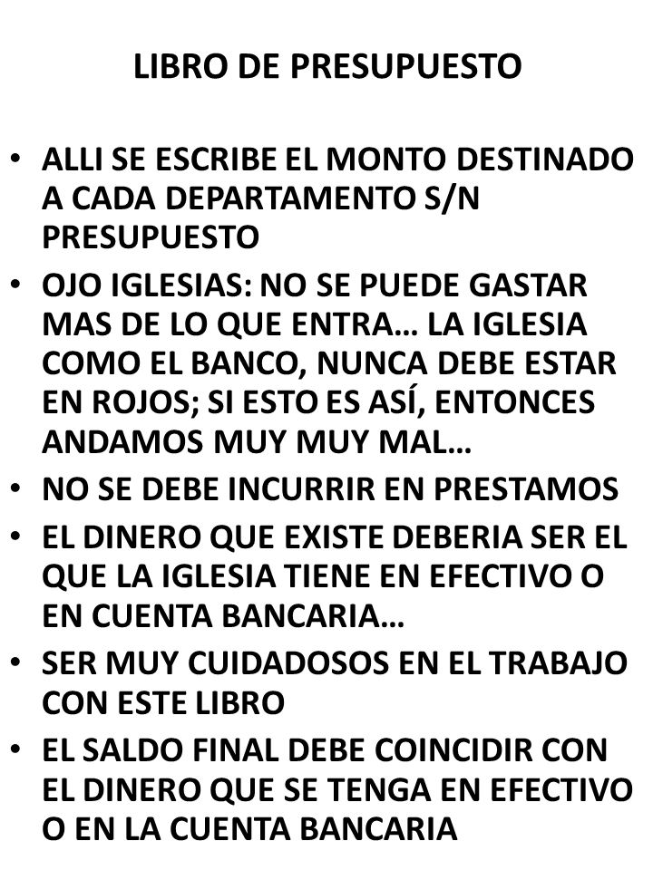 LIBRO DE PRESUPUESTO ALLI SE ESCRIBE EL MONTO DESTINADO A CADA DEPARTAMENTO S/N PRESUPUESTO.