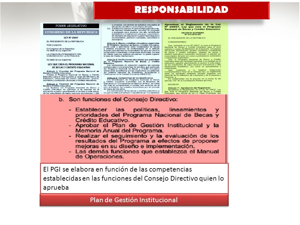 Plan de Gestión Institucional