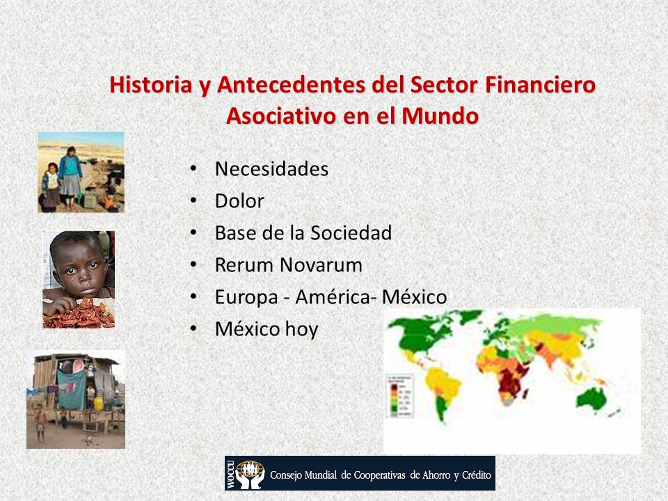 Historia y Antecedentes del Sector Financiero Asociativo en el Mundo