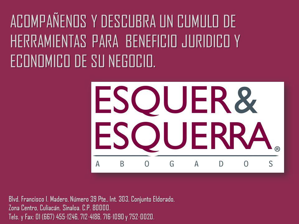 ACOMPAÑENOS Y DESCUBRA UN CUMULO DE HERRAMIENTAS PARA BENEFICIO JURIDICO Y ECONOMICO DE SU NEGOCIO.