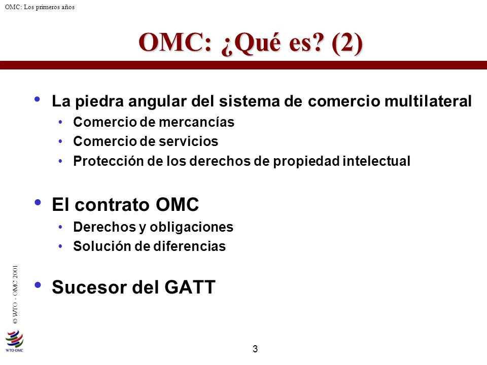 OMC: ¿Qué es (2) El contrato OMC Sucesor del GATT