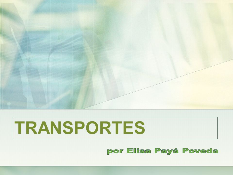 TRANSPORTES por Elisa Payá Poveda
