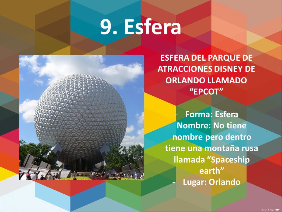 ESFERA DEL PARQUE DE ATRACCIONES DISNEY DE ORLANDO LLAMADO EPCOT